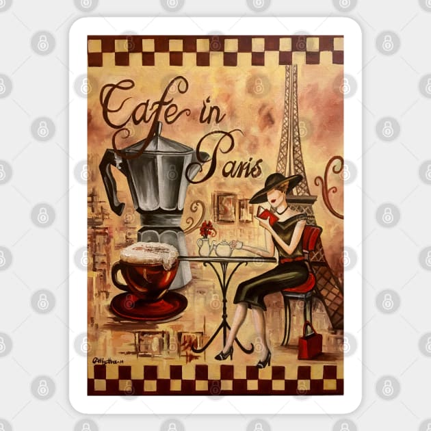 Cafe Paris Sticker by Artbythree